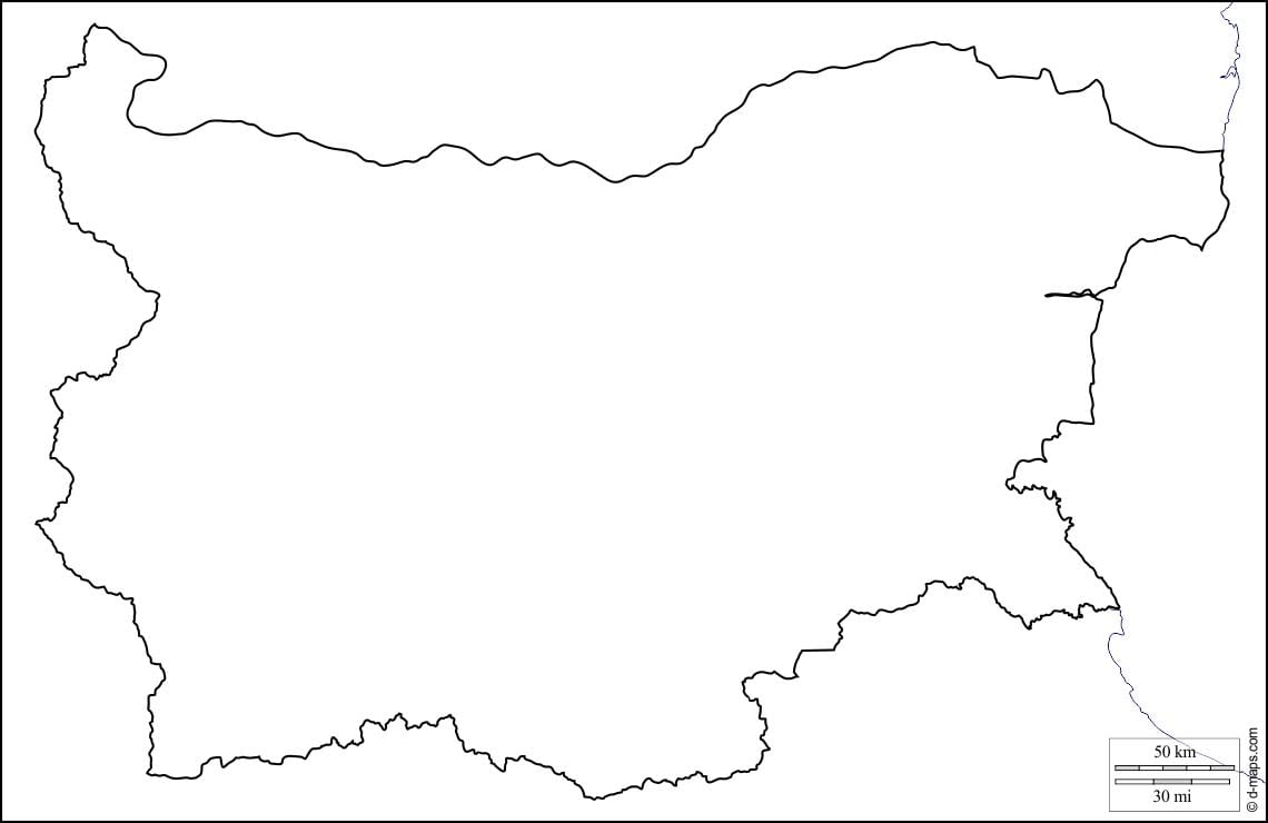 карта Балгарыі карта план