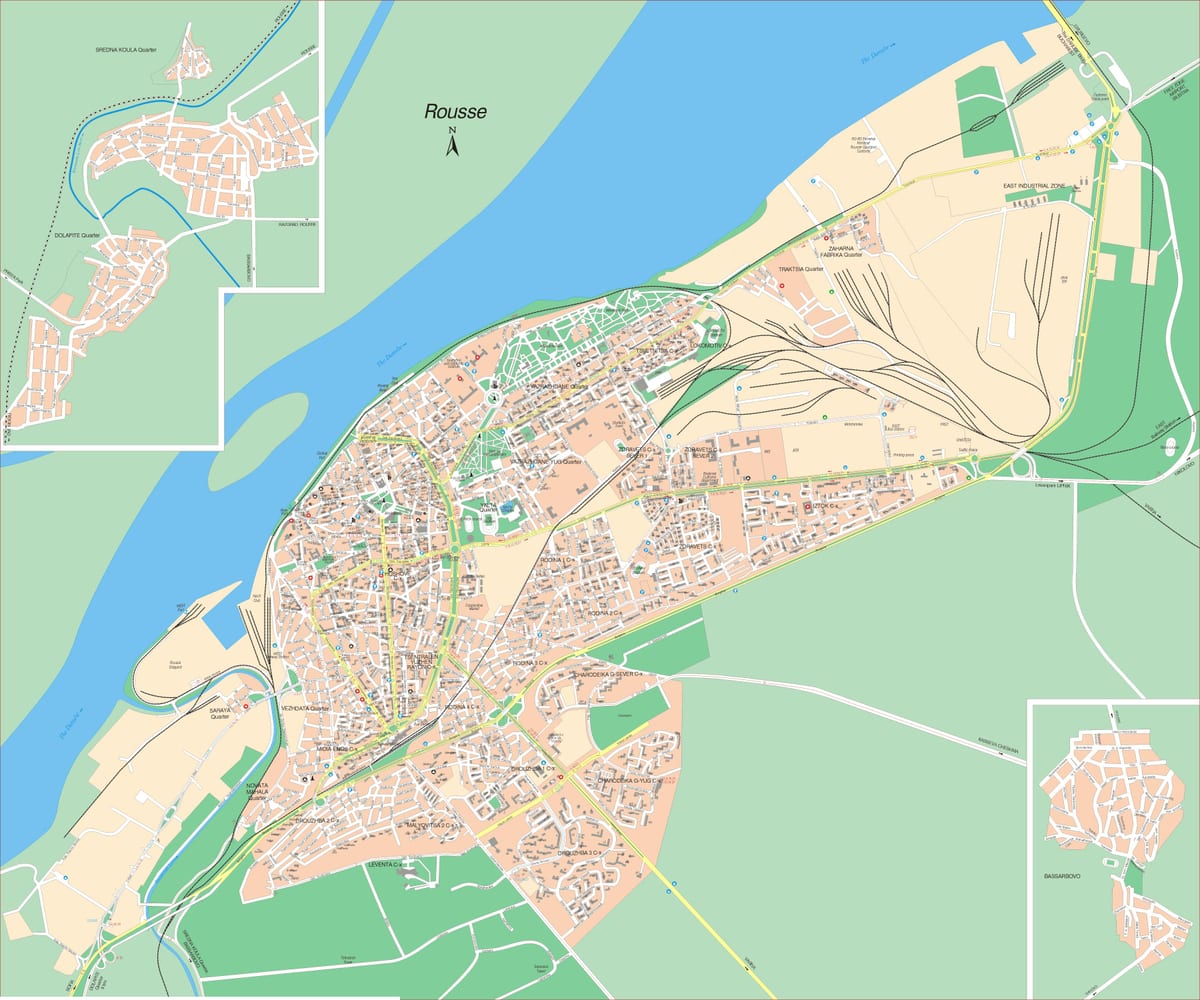 Русе Балгарыя карце