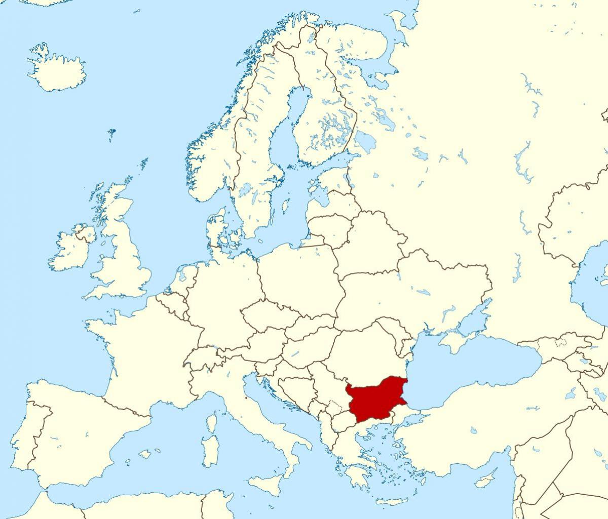 карта Балгарыі