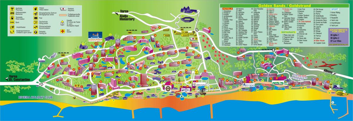 Залаты Бераг Балгарыя карта