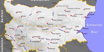 Балгарыя карце горада 